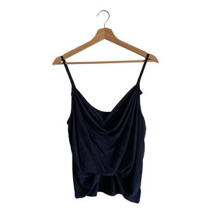 William B Suede Drape Front Cami